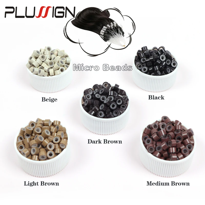 

Кольца для волос с силиконовыми бусинами, 5 мм, 100 шт.