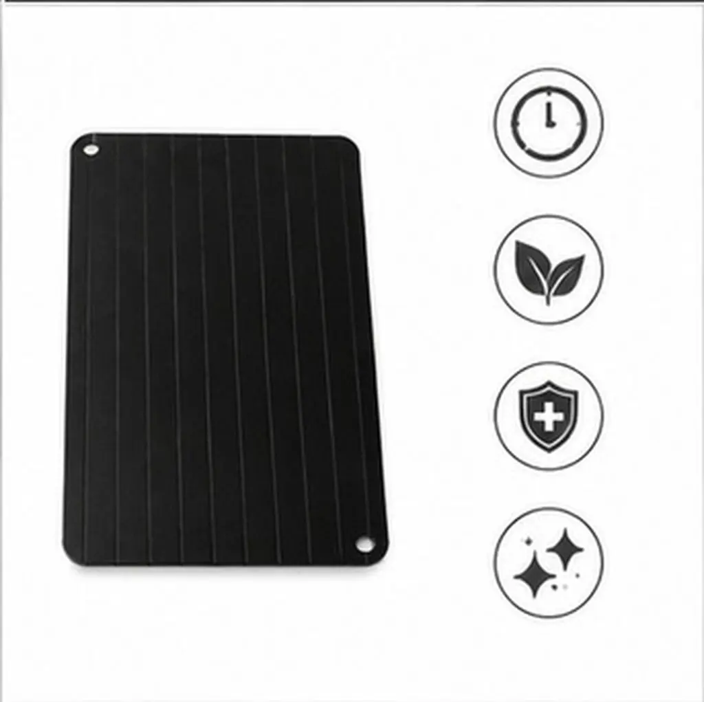 Fast Defrosting Tray Aluminum Meat and Seafood Thawing Plate Quick Food Defroster Thaw Meat Tray Defrosting Plate