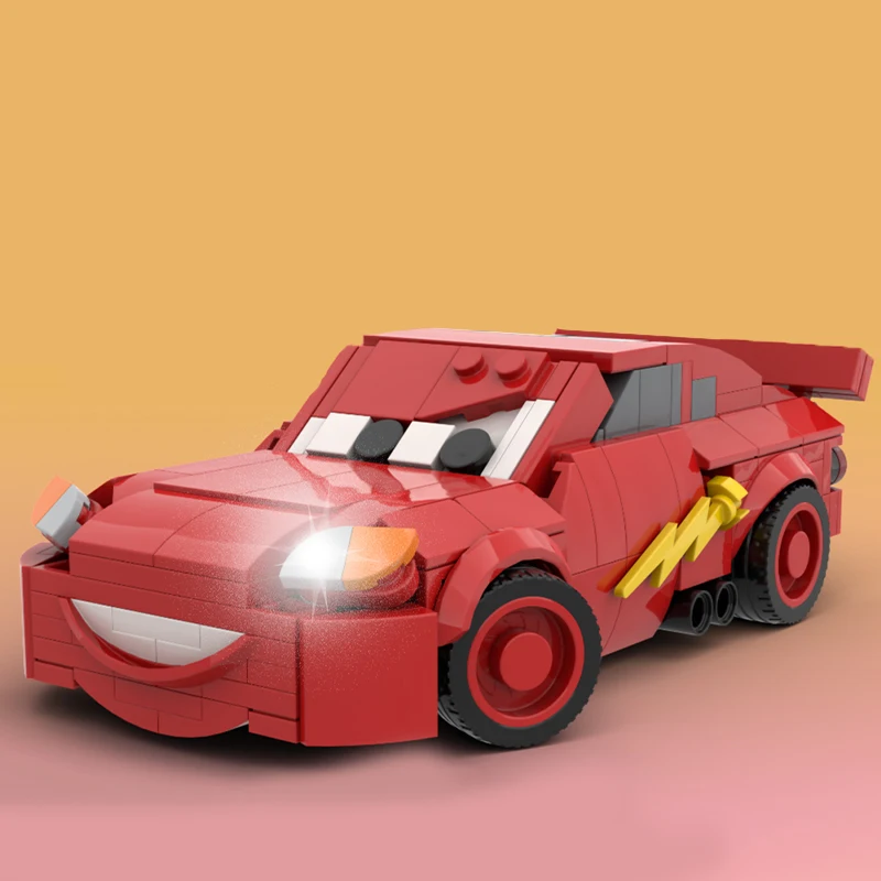 

313pcs MOC Racersing Lightning McQueeness Expressive Sleek DIY Educational Model Building Blocks Display Gift