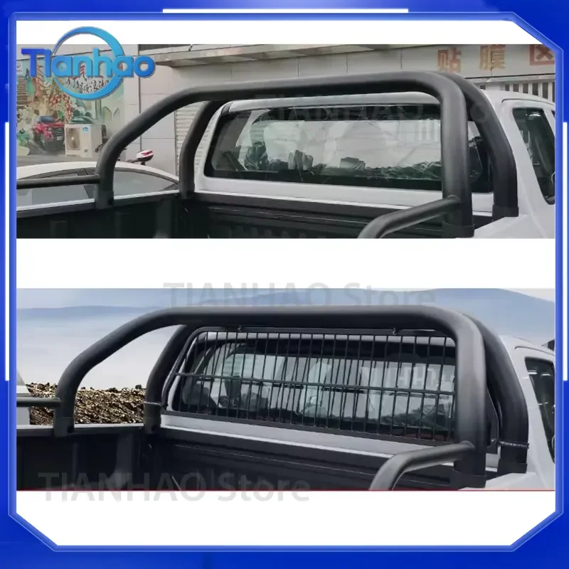 for Pickup Truck Glass Protection Net Cargo Bed Safety Mesh Cover Anti Debris Screen for Ford F150 Chevy Silverado Ram 1500