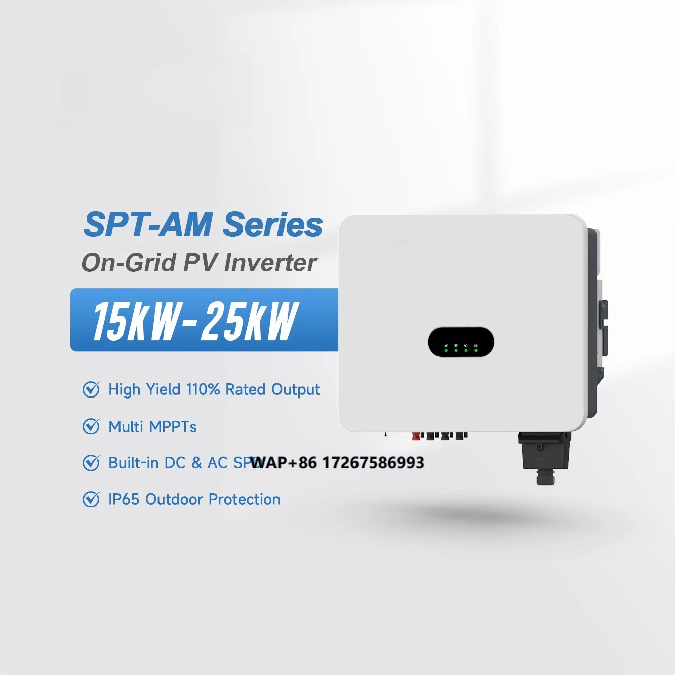 

Epever Hybrid Solar Inverter 25KW 20KW 15KW on Off Grid Inverter Three Phase 380v Solar Inverter for Commercial