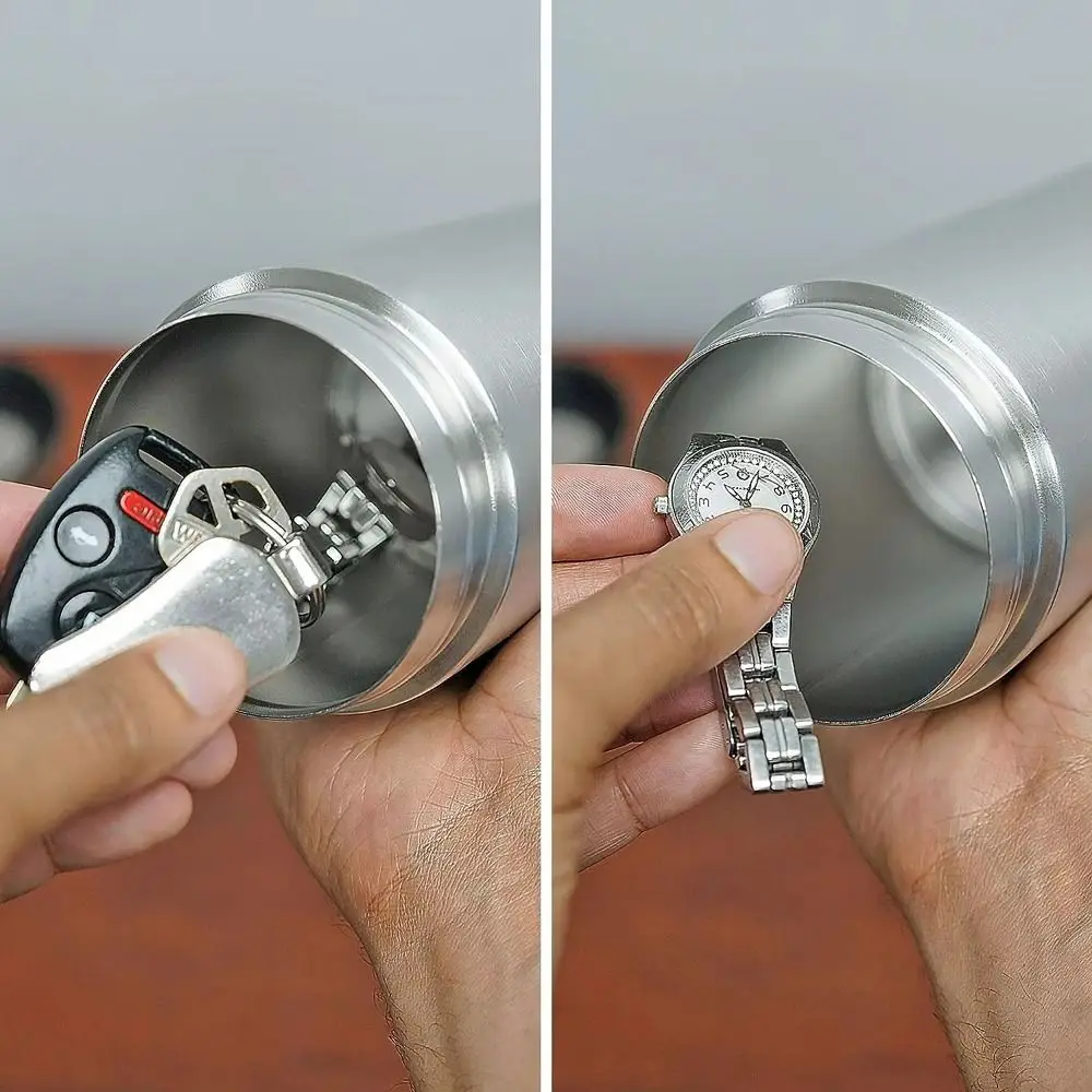 

Wide Mouth Stainless Steel Water Bottle Vacuum Insulated with Bottom Storage Insulated Tumbler Handheld Double-layer