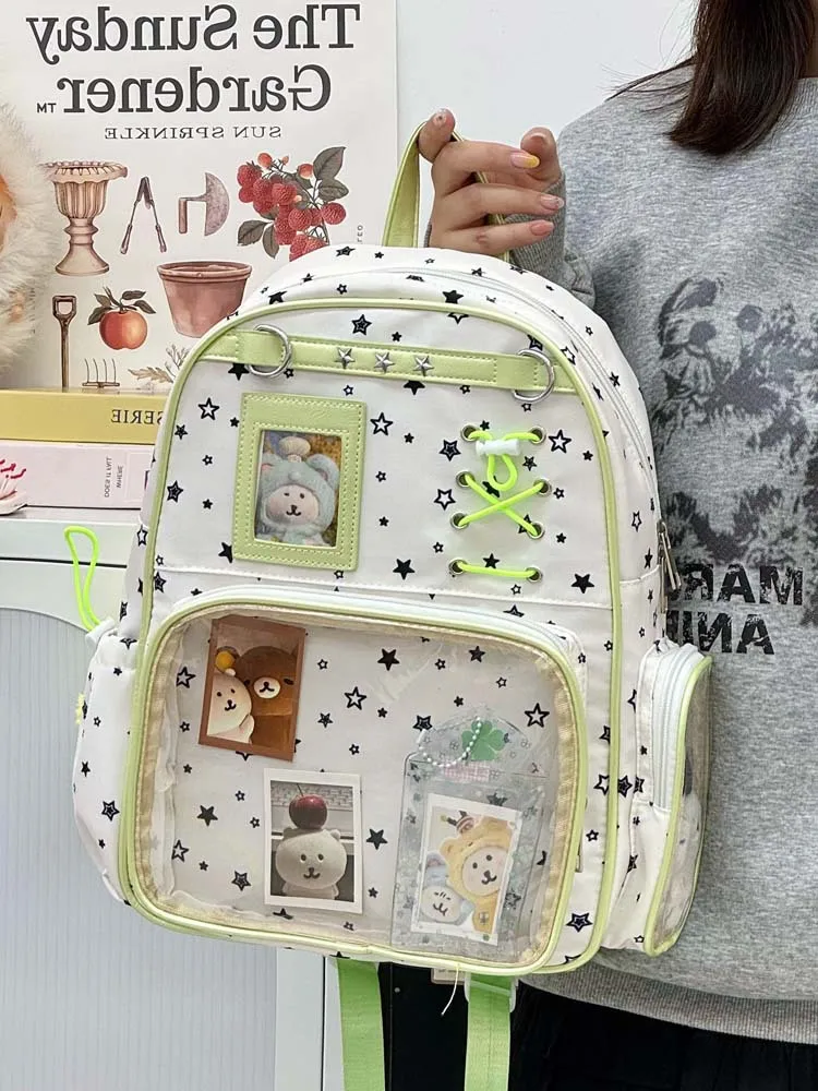 Kawaii Starry Harajuku Pastel Ita Backpack