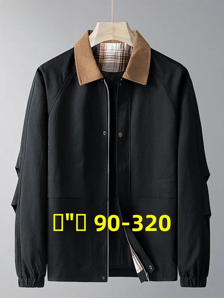 

Мужская демисезонная куртка MoChao большого размера: новая, теплая, универсальная, повседневная, с воротником, из полиэфирного волокна