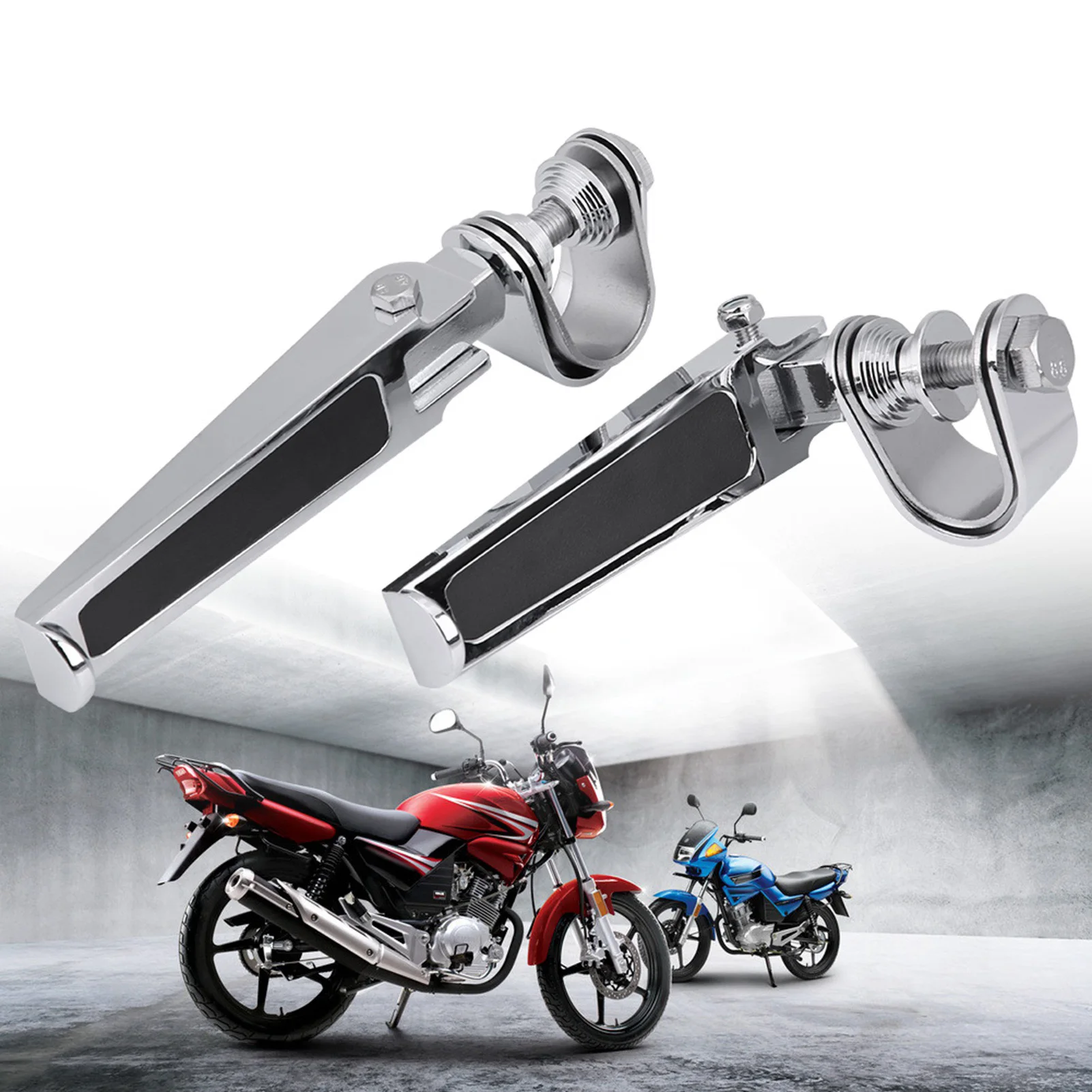 

Foot Pegs Motorcycle Foot Pegs with Engine Guard Clamps for Motorbike 1" to 1‑1/4" Foot Peg Clamps Foot Peg Clamps Motorcycle