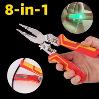 Electrician Specific Wire Stripping Pliers Multifunctional Electricians Maintenance Anti-Slip Stripper Cable Crimper Pliers Tool