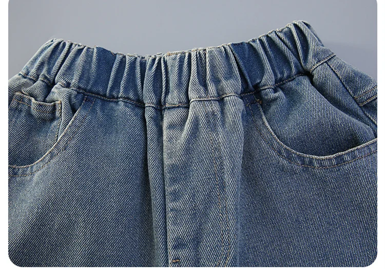 Süße Jeans für Mädchen, hochwertige gerade Slim-Jeans, Kinder Frühling Herbst Kinder-Denim-Hosen, lässiger Stil, Freizeithosen, Kleidung – Detail 9
