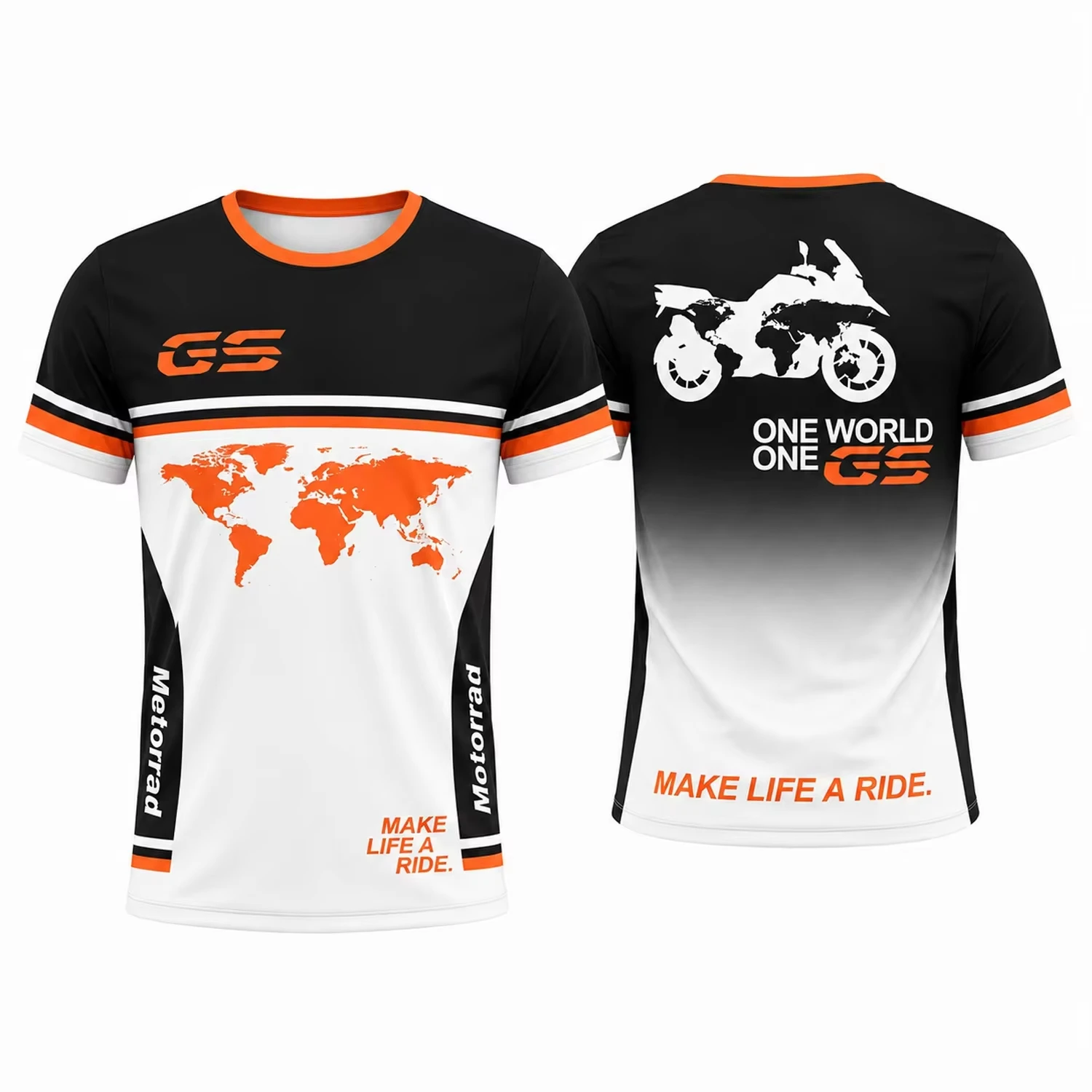 2026 Neue Herren GS Motorrad Sportbekleidung mit dem Text „Die ultimative Maschine“ und Motorrad-Silhouette – Oberteile und T-Shirts für die ganze Familie passend. – Detail 12