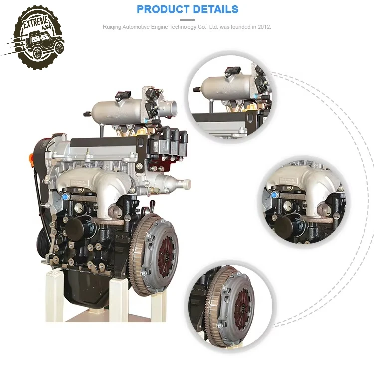 

SQR372 800CC 3 Cylinder Car Engine Assembly Chery EFI Water-cooled Petrol Engine