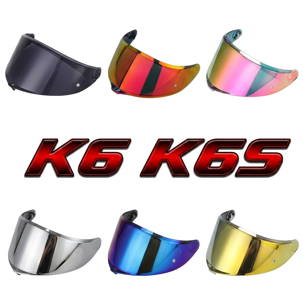 Universal Motorcycle Helmet Visor Lens Anti-UV Windshield Replacement for AGV K6/K6S, SHOEI, HJC, LS2 Arai MT Scorpion Full Face