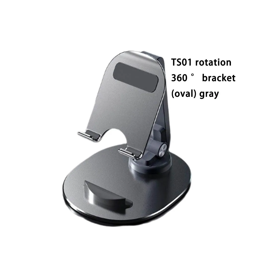 Folding Phone Holder Office Universal Metal Fixed Rack Support Fixator Tabletop Cellphone Bracket Cellphones Accessories Gray