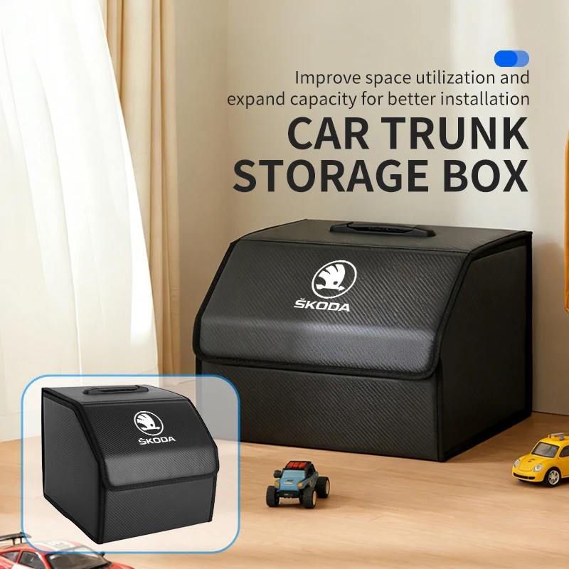 Boîte de rangement pliable universelle pour coffre de voiture, sac de voyage pour Skoda VRS Monte-carlo Superb Rapid Kodiaq Fabia Citigo RS