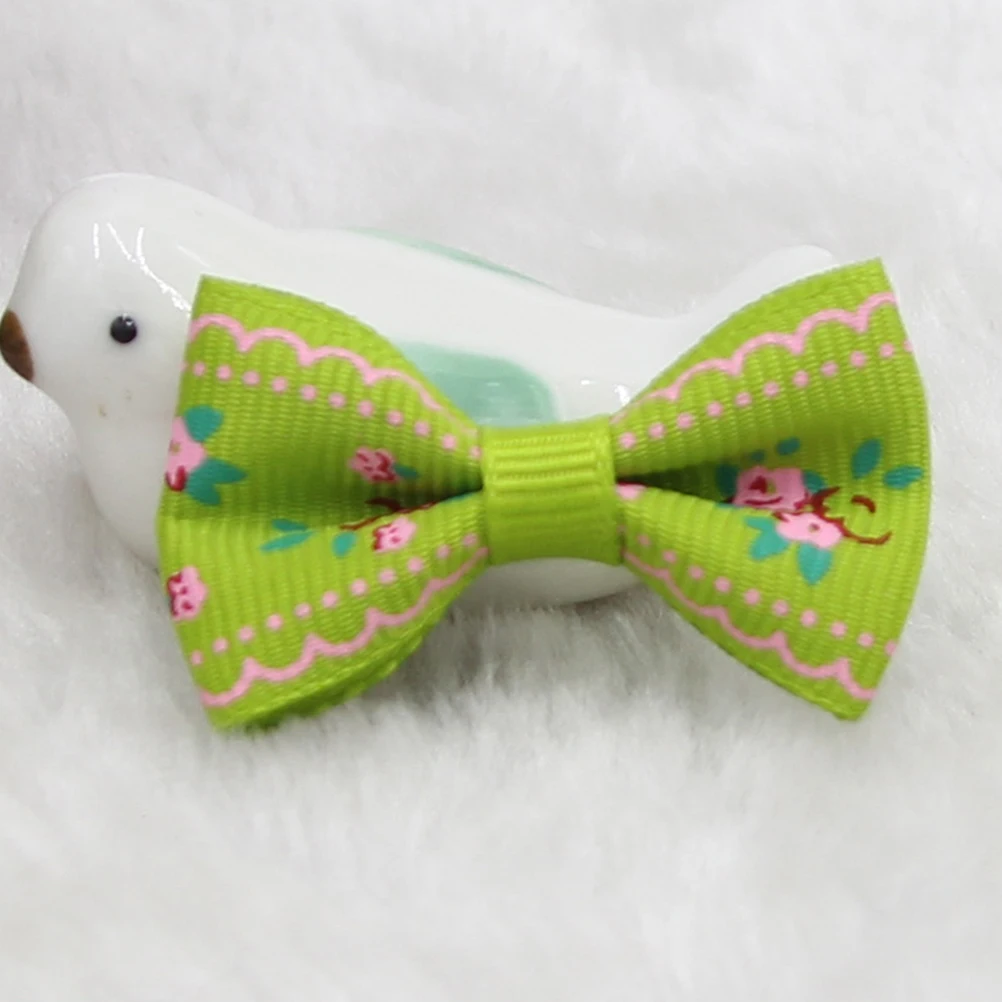 

60pcs Ribbon Bows for Kids Handmade Hair Clips DIY Fabric Flower Pattern Crafts Birthday Party Accessories Girls Toddlers