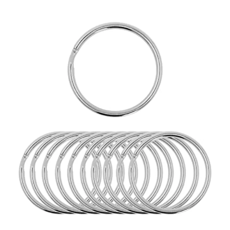 

25 Metal Key Rings 00 Bulk Pack Heavy Duty Rust-Resistant Split Keychain Rings for Home, Office, and Car Keys, Pet Tags, Crafts