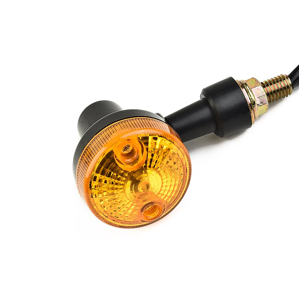 46 Mm Diameter With 2 Wires Lamps Turn Signals Lights 2 Wires 4pcs/kit Motorcycles Parts Practical Repacees Amber