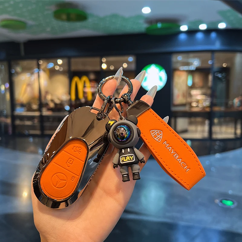 

Style Car Key Case Cover For Mercedes Benz C E S Class W206 W223 W214 GLA GLB GLC CLA CLS E300 S450 S580 S500