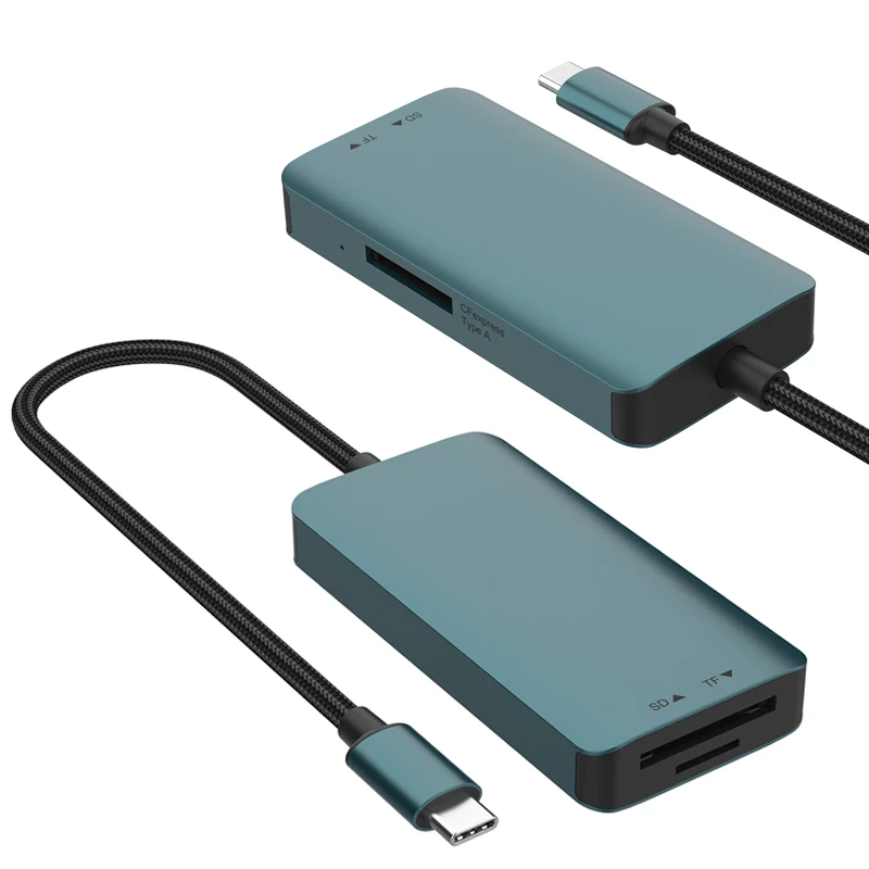 

Игровой концентратор USB-C, многофункциональный адаптер-сплиттер, удлинительный кабель, док-станция для ноутбука, устройство чтения карт CF/XQD/SD/TF, многофункциональное