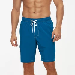 Bañador deportivo de secado rápido para hombre, traje de baño con forro de malla, pantalones cortos de playa