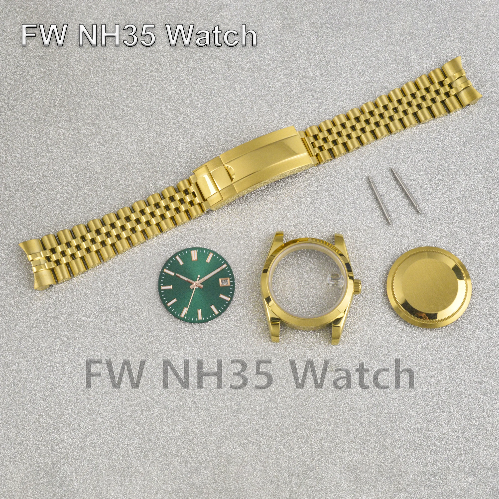 

Water Resistant NH35 Watch Case Sapphire Glass 36mm 39mm Case for Datejust Man's Watch DIY Mod Parts fit NH34/NH35/NH36 Movement