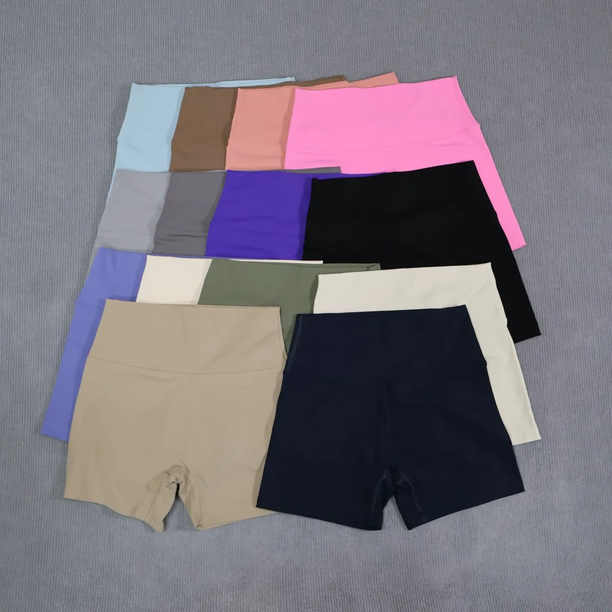 Hochgeschnittene Damen-Sportshorts Push-Up Gym-Leggings Weiche Schnelltrocknende Workout-Fitness-Laufbekleidung Yoga-Trainingsshorts – Detail 40