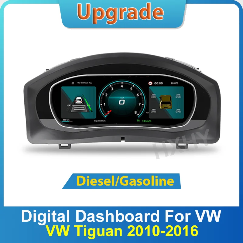 

Новый автомобильный ЖК-цифровой кластер для Volkswagen Tiguan 2010-2016, виртуальная кабина, SpeedMeter, приборная панель с экраном Carplay