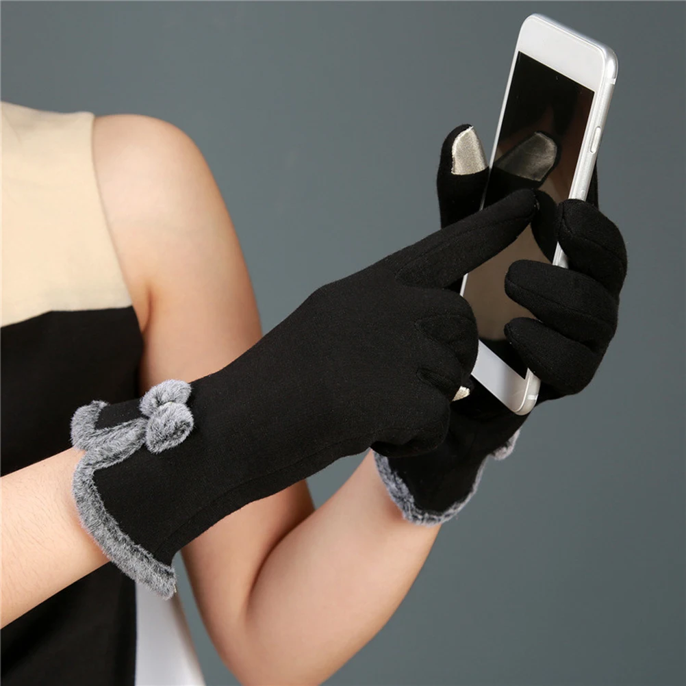 

Thermal Touchscreen Gloves for Women Winter Warm Mitts Lightweight Breathable Phone Compatible Ladies Cycling Gloves