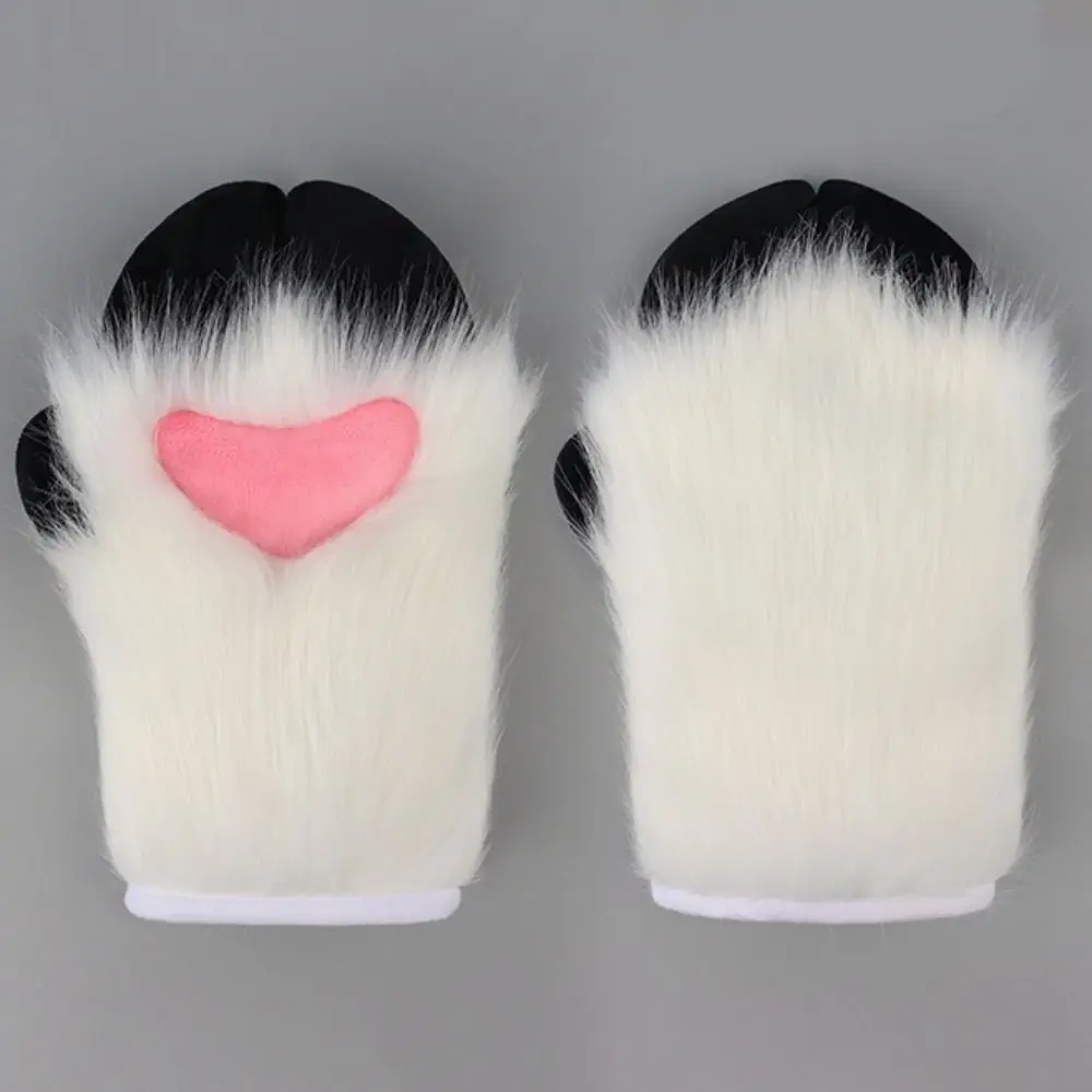 Kawaii الكرتون تأثيري حلي قفازات فروي رشاقته الأغنام حافر قفازات دافئة Fursuit Kigurumi تأثيري الدعائم نادي