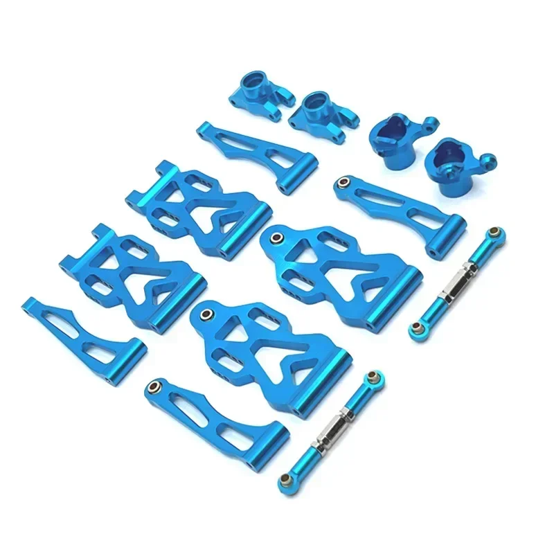 Kit de piezas de mejora de Metal, copa de dirección del brazo delantero y trasero para SCY 16101 16102 16106 16201 JJRC Q130A Q130B Q141 Q117 1/16 RC Car