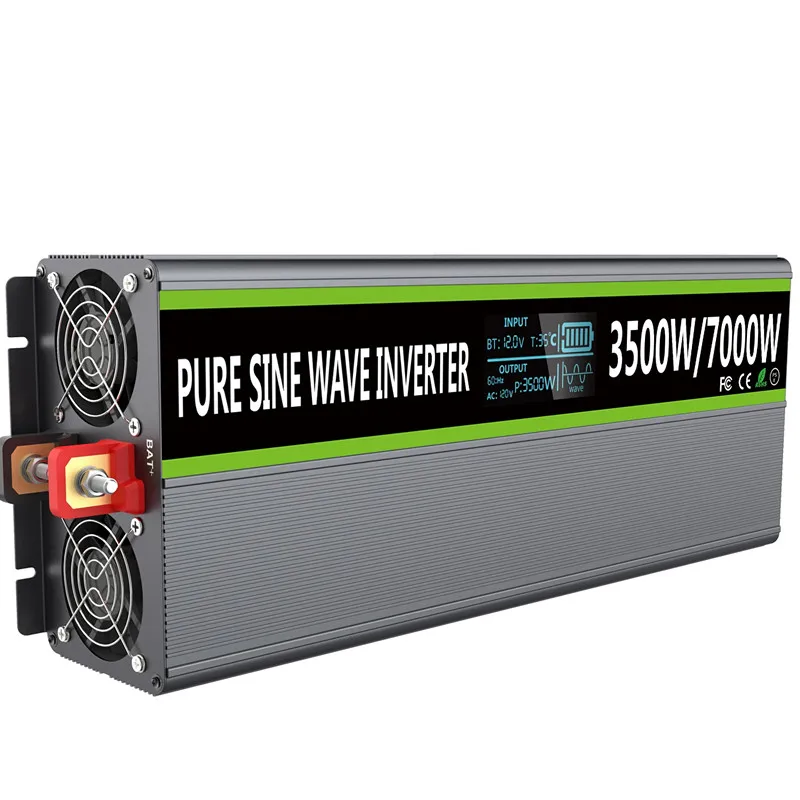 

12v 110v 3500w pure sine wave inverter with LCD display