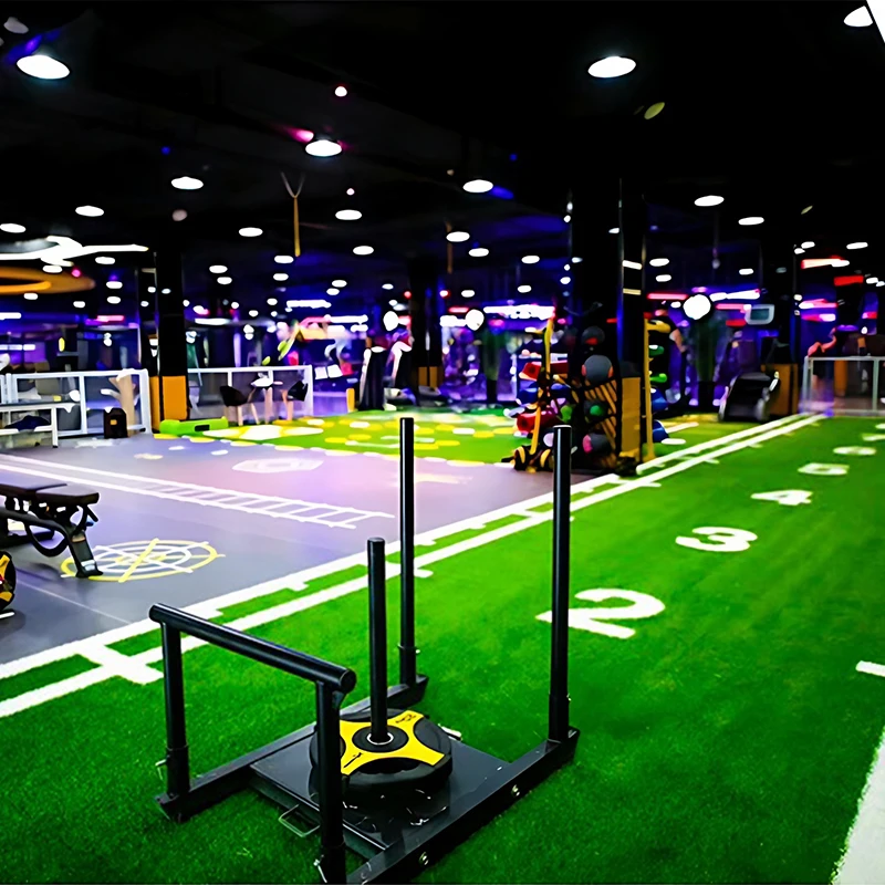 High Density Gym Flooring Turf Pull Sled Turf Meter Marked Gym Artificial Grasspromote sales