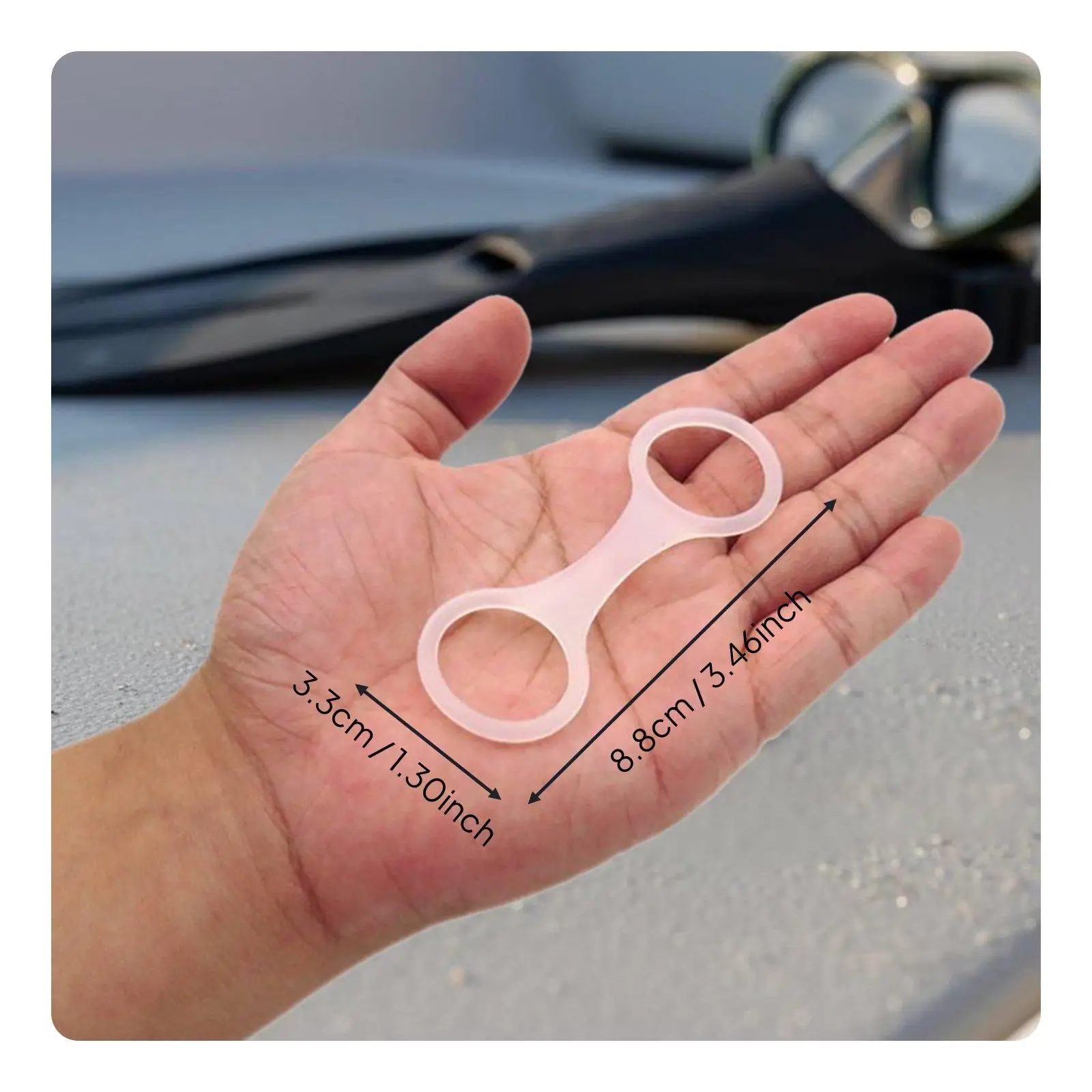 6 Pieces Diving Snorkel Clip Snorkel Keeper Snorkel Holder Snorkel Loop Flexible with Firm Tube Control And Suitable for Dive