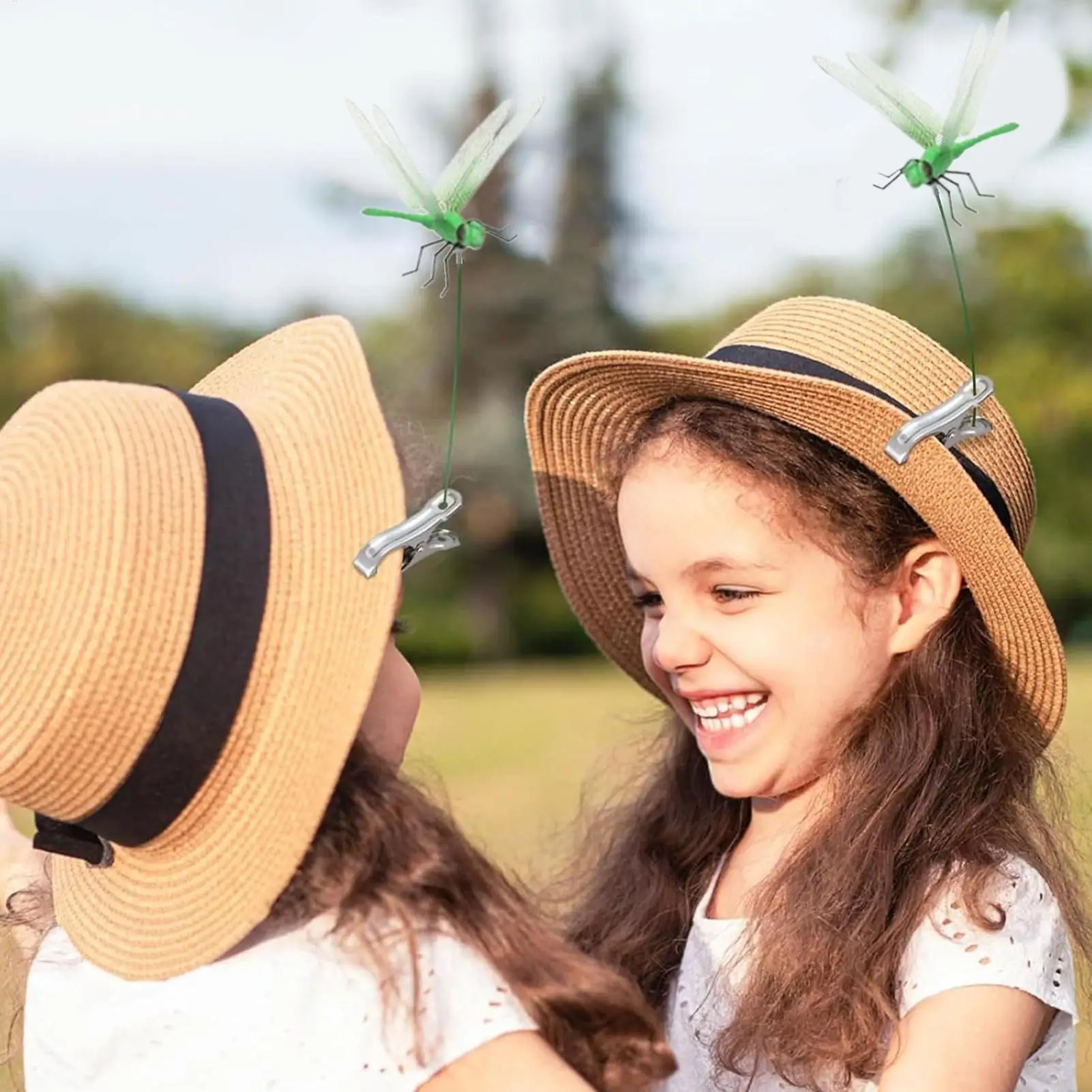 

Зажим для шляпы в виде стрекозы, 5 шт., декор для садовых кольев, водонепроницаемый, восстанавливающий мух, 3D реалистичный зажим для шляпы для двора, сада, вечеринки, декор для растений