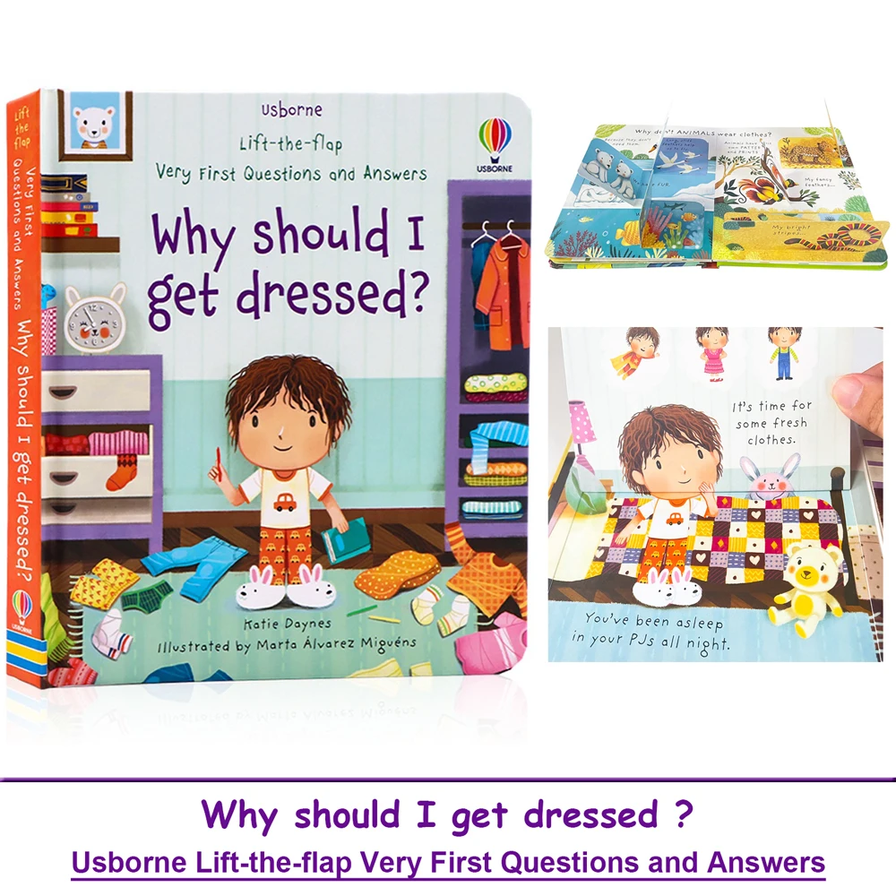 Usborne Lift The Flap أولًا جدًا أسئلة وأجوبة لماذا يجب أن أصلح كتابًا مصورًا باللغة الإنجليزية لكتب لوحة قراءة الطفل #1