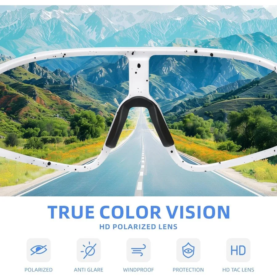 Polarized Sunglasses for Men Women Youth Sports Baseball Cycling Running UV400 Protection Sun Glasses with AntiReflective Coati