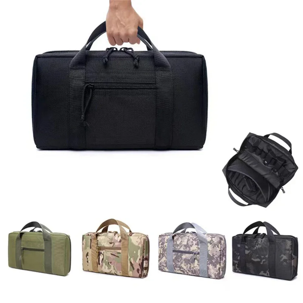 SYZM Tactical Gun Bag Hidden Pistol Storage Bags Men's Portable Outdoor Handbag Ammo Clips Bag Enthusiast Bags