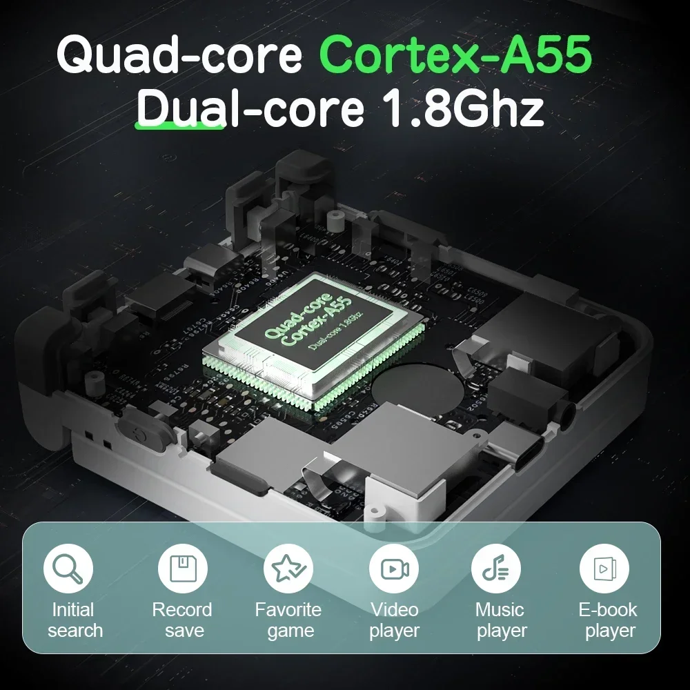 MIYOO Flip V2 مشغلات الألعاب المحمولة 3.5 ''IPS شاشة نظام لينكس البصل OS ألعاب الفيديو وحدات التحكم حقيبة التخزين المجانية ألعاب هدية الألعاب