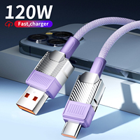 6A 120W USB Type C Cable Fast Charging Data Cable for Huawei Nova10 Pro Mate 50 Xiaomi OPPO OnePlus USB C Mecha Cable 1/1.5M/2M