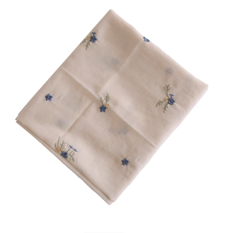 

145cm*50cm Cotton Fabric Blue Small Floral Fragments Suitable For Shirts Dresses Pajama Handmade DIY Fabric
