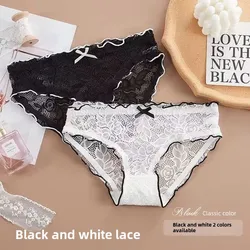 Japanese lace loli panties for women sexy hollowed out cotton crotch women's triangle pants Intimate Underwear Women's Panties