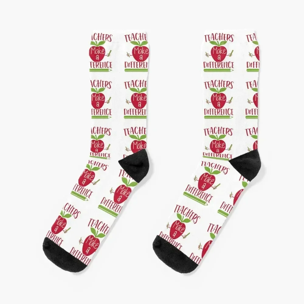 Teachers Make A Difference. Do you have a favorite teacher? Socks heated floor cartoon kids Women Socks Men's