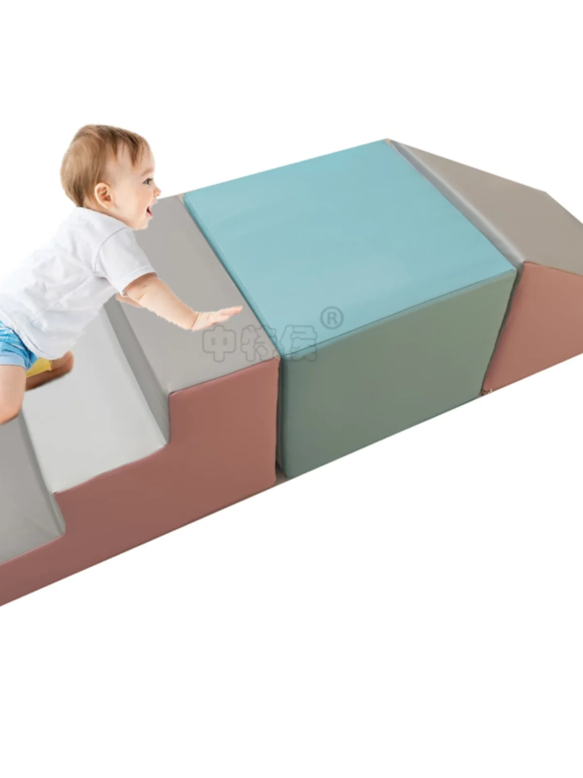 Soft step children's household three-step two-step baby climbing step sofa bedside crawling toy