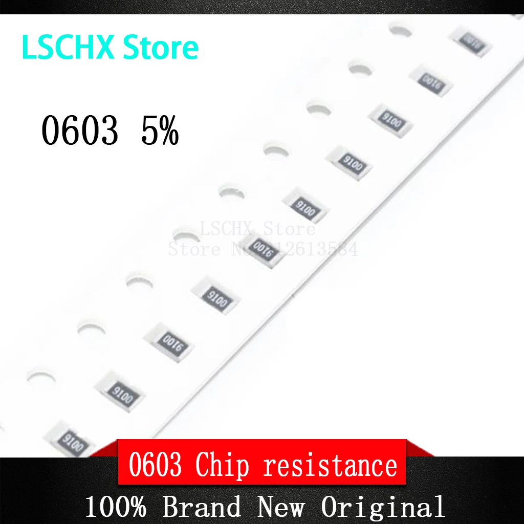 100pcs 0603 5% SMD resistor 0R ~ 10M 1/10W 0 1 10 100 150 220 330 470 ohm 1K 2.2K 10K 100K 1M 0R 1R 10R 100R 150R 220R 330R 470R