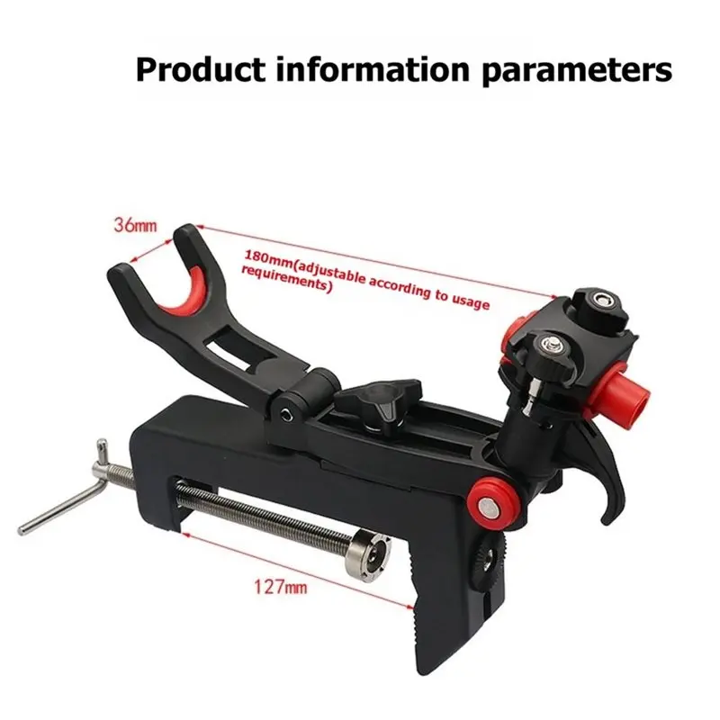 T22C Deck Mounted Fishing Rod Holder 360° Adjustment Stand For Boats& Kayaks Yacht view 6