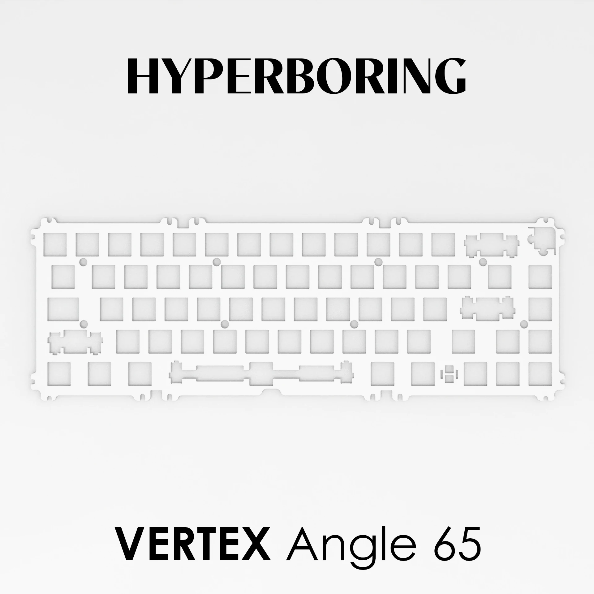 VERTEX Angle65 keyboard plate PC PP FR4 Aluminum ( plate-mounted type )