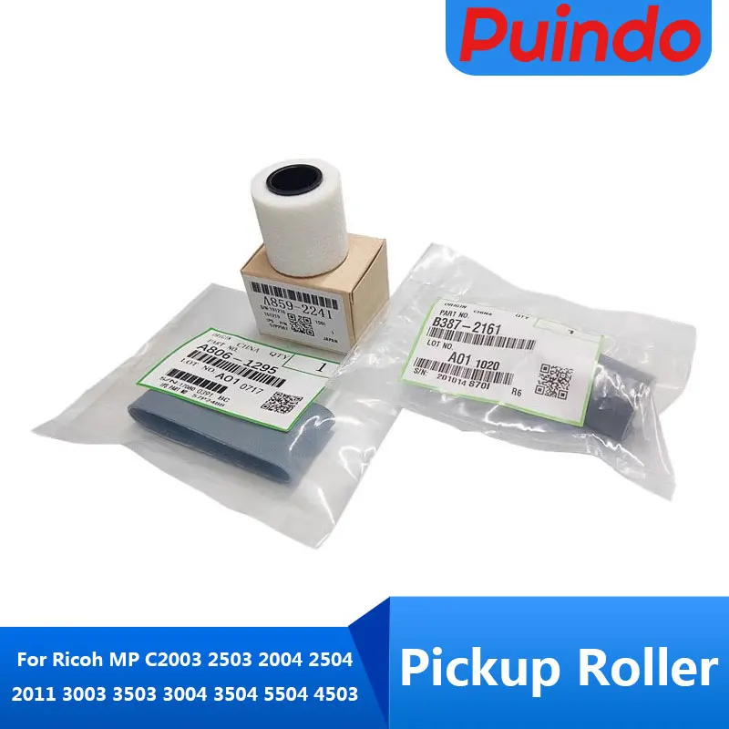 

1SET Original A859-2241 A806-1295 B387-2161 Pickup Roller For Ricoh MP C2003 2503 2004 2504 2011 3003 3503 3004 3504 5504