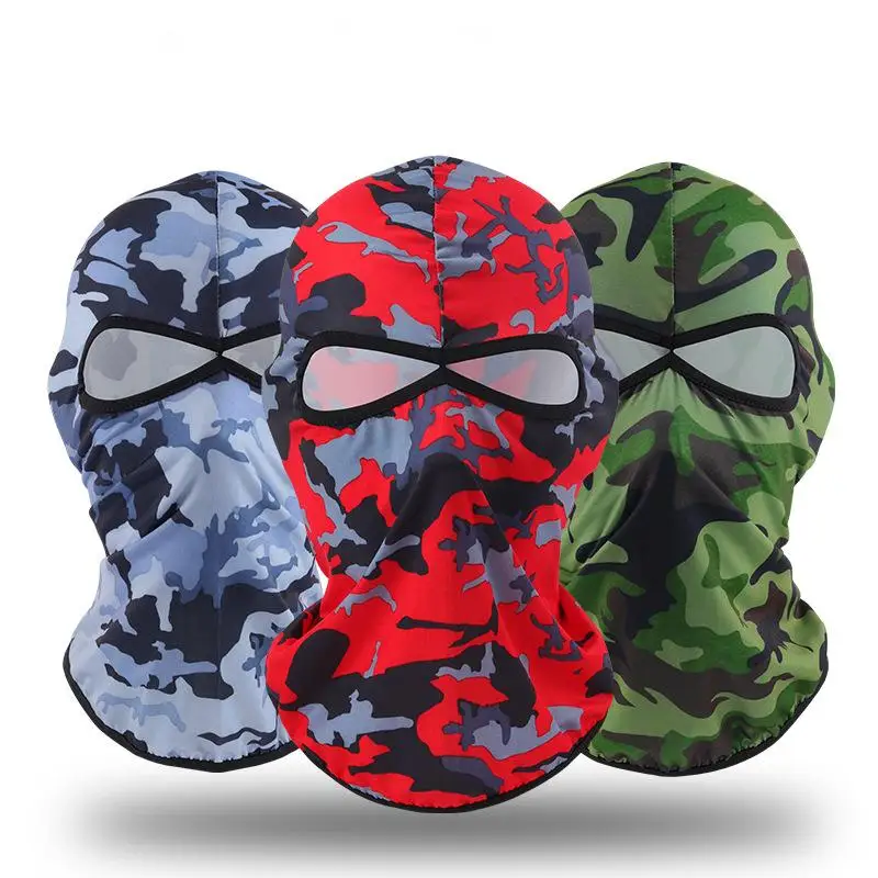 Balaclava For Men And Women Motorcycle Fishing Sunscreen Mask Man Riding Cycling Camo Inner Hood CS Masked Face Hood Bandit Hat