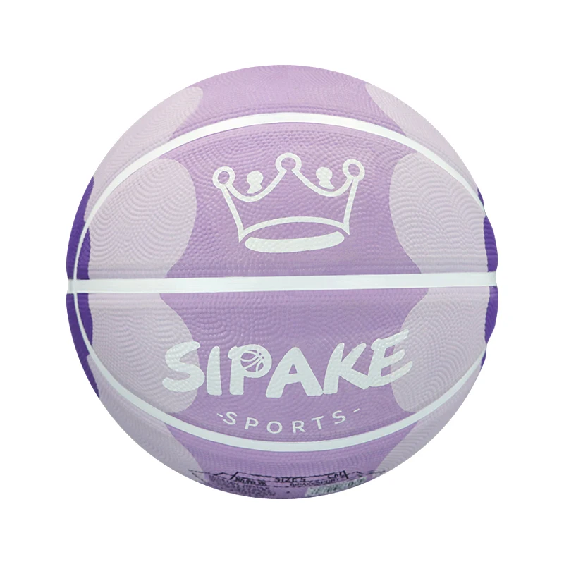 SIPAKE เกมบาสเก็ตบอลยางไซส์ 4 ไซส์ 5 สําหรับเด็กประถม ทนต่อการสึกหรอและยืดหยุ่นสูง