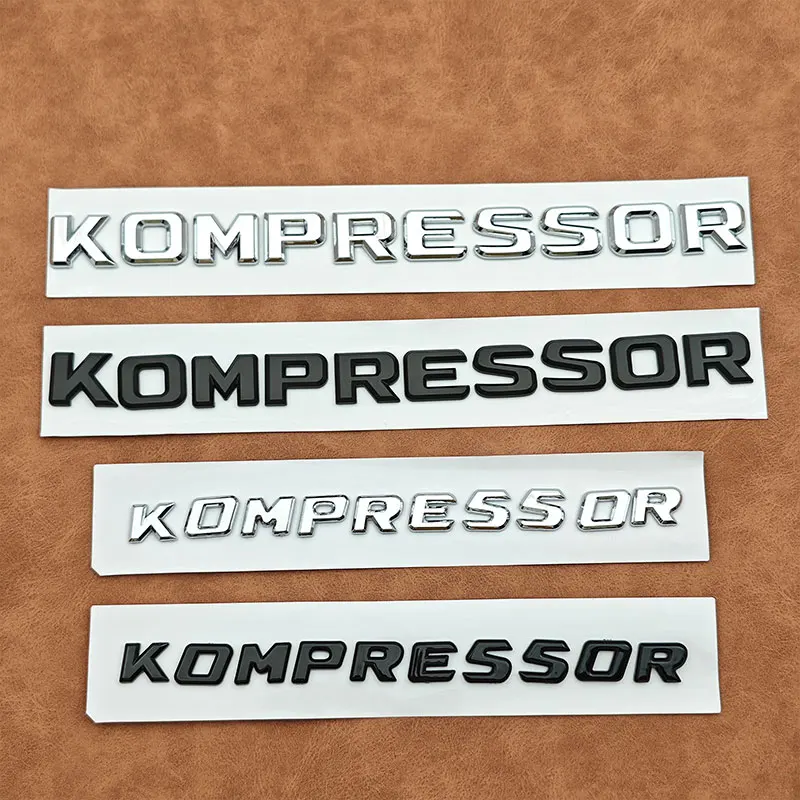 

3D ABS Letters Logo Emblem Car Rear Trunk Sticker Badge Decal for Kompressor C200 C260 C300 E2060 E300 Auto Accessories
