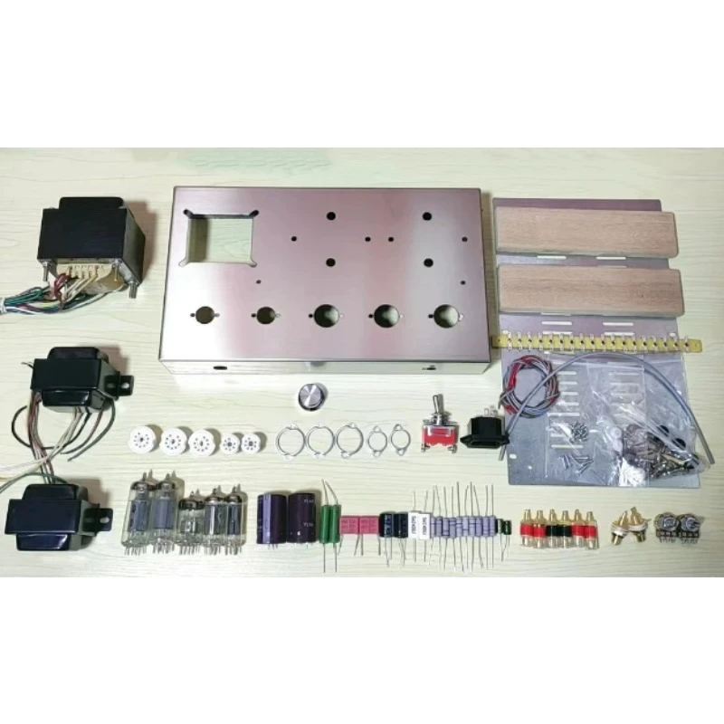 Vacuum Tube Amp DIY Kit, Bluetooth Stereo HiFi Class A Amplifier with Tube Rectifier ，buyer welding assembly