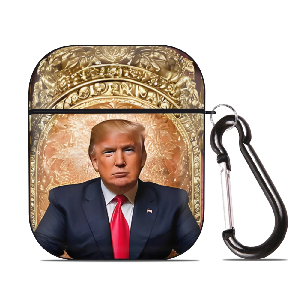 

Donald Trump The Trumpian Seat Of Power for AirPods Case Cover, Hard PC Protective Cover with Buckle, Compatible with